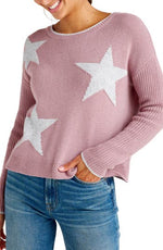Frances Star Intarsia Crewneck Sweater - Ladies