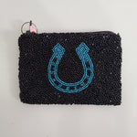 Hand Beaded Horseshoe Coin Purse