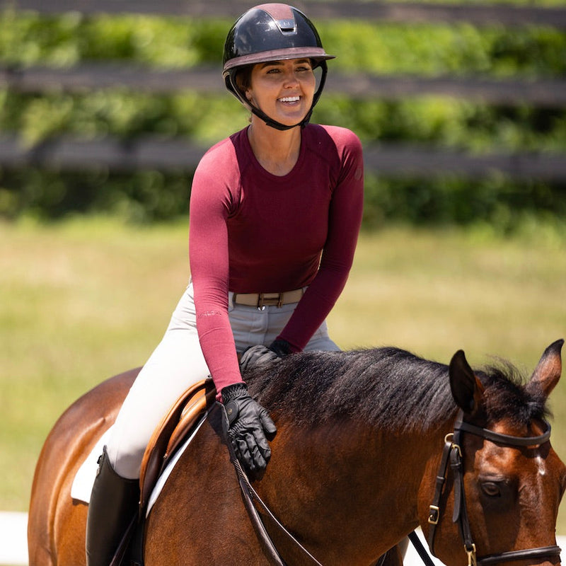 Kennedy Seamless 2.0 Longsleeve - Rich Burgundy - Ladies