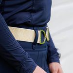Buttercream Tribal Gunmetal Stirrup Elastic Belt - 1.5"