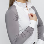 Sloan Longsleeve Competition Shirt - Opal/White