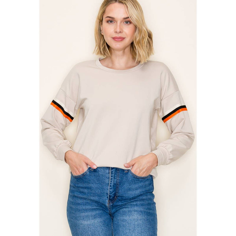 Varsity Tape French Terry Crew