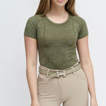 Kennedy Seamless Shortsleeve Shirt - Wallstreet Camo - Ladies