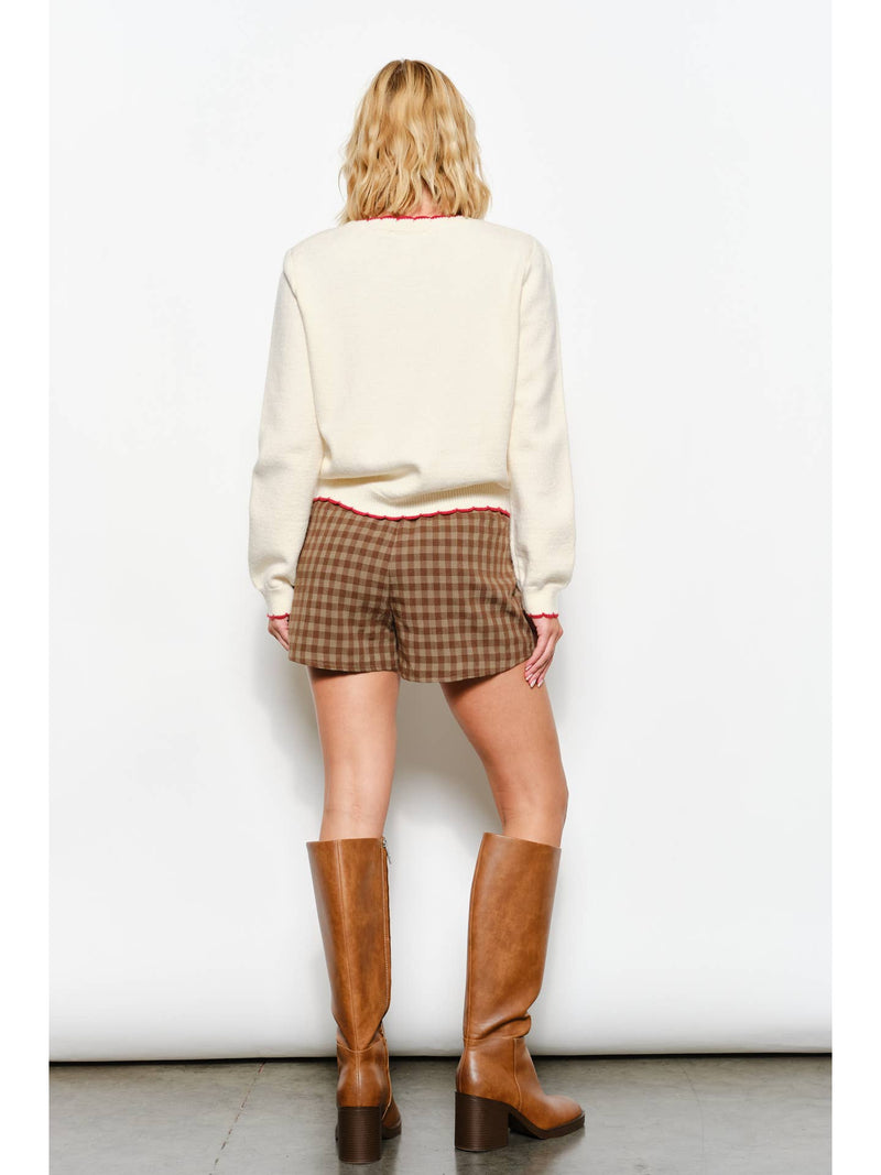 Carly Chili Print Sweater