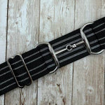 Silver Stripe Elastic Bit Belt
