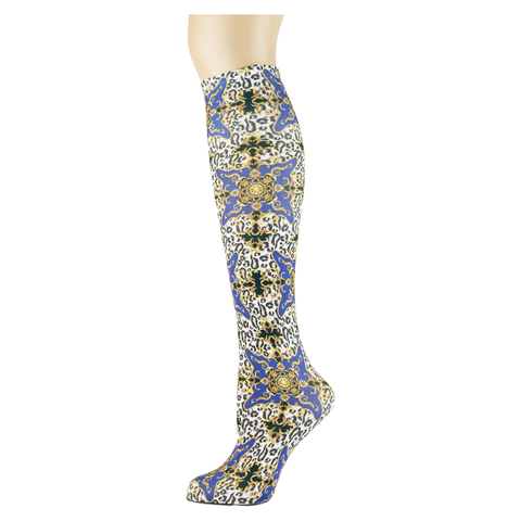 Sox Trot Pattern Boot Socks - Ladies