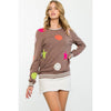 Wren Smiley Face And Star Print Sweater