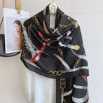 Equine Chain Scarf - Black