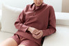 Half Zip Scuba Top - Terra