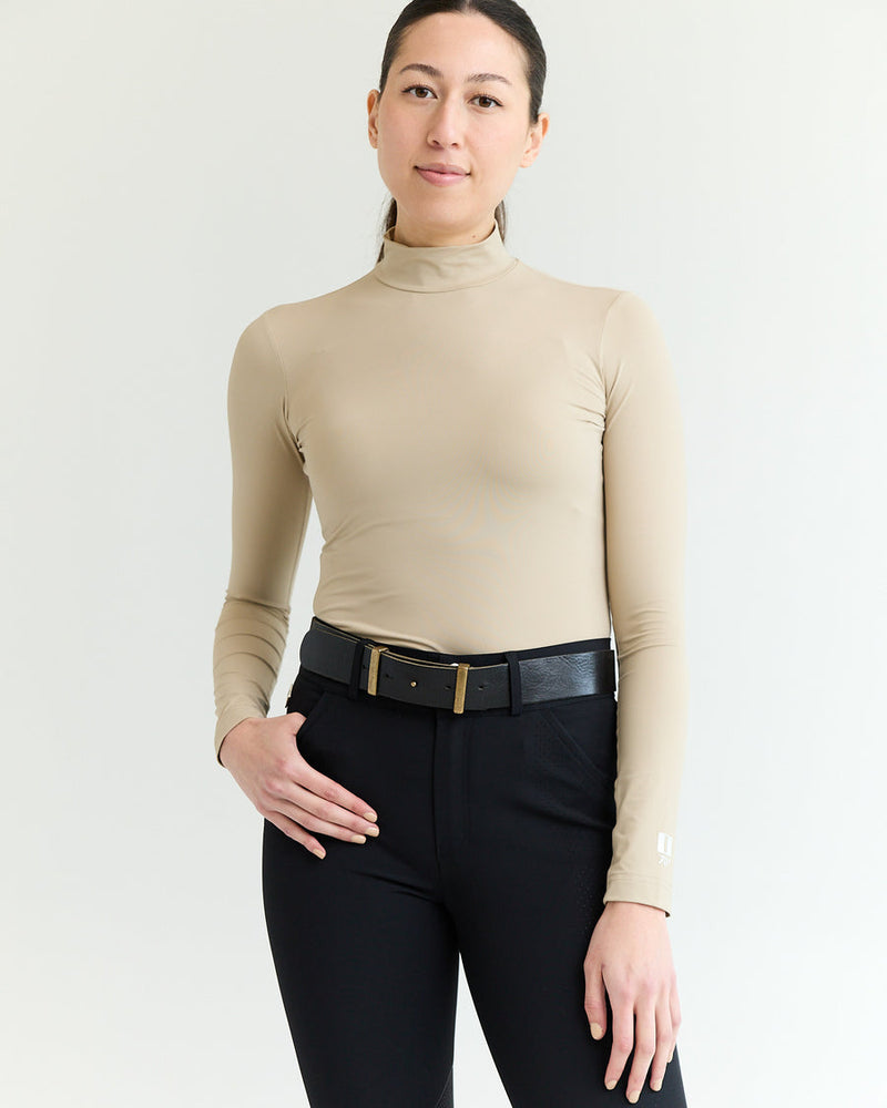 Classic Mock Neck - Safari - Ladies