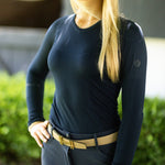 Kennedy Seamless 2.0 V Neck Longsleeve - Classic Navy - Ladies