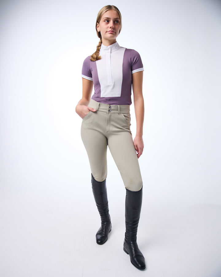 Bib Show Shirt Short Sleeve - Lavender Ash - Ladies