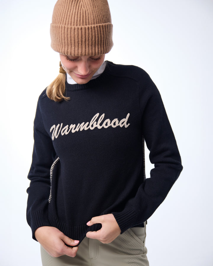 The Warmblood Sweater - Black/Tan - Ladies