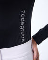 Laser Cut Sport Mock - Black