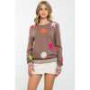 Wren Smiley Face And Star Print Sweater