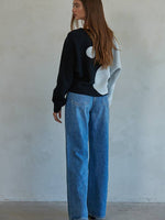 Ying & Yang Pullover Sweater - Ladies