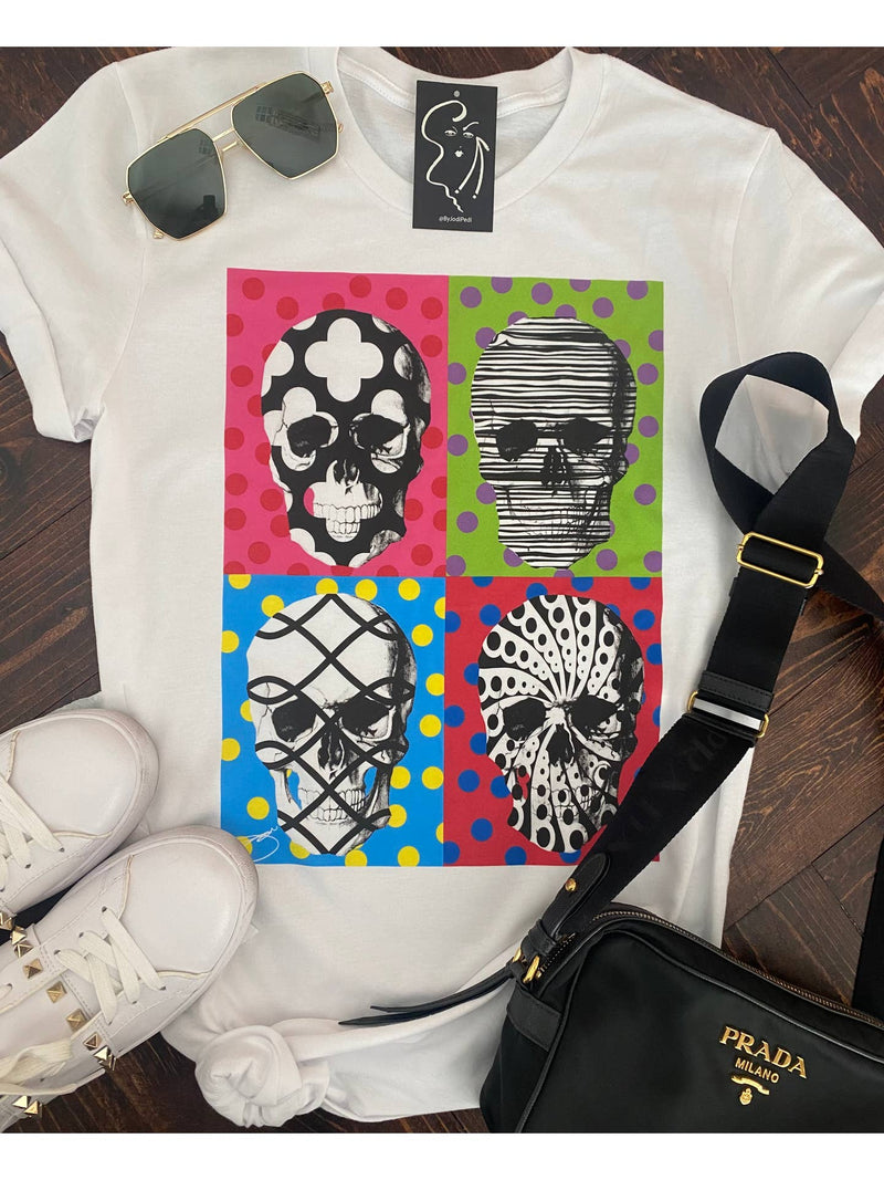 Mirrored Skull Graphic T - Unisex