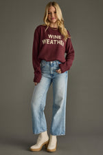 Wine Weather Sweater - Burgundy