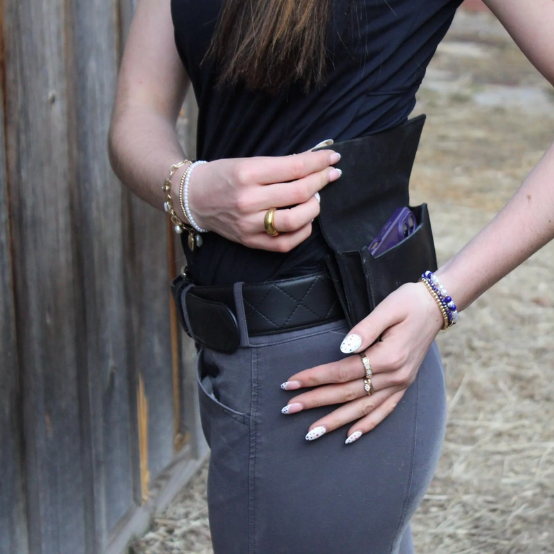 Euro Leather Belt Bag