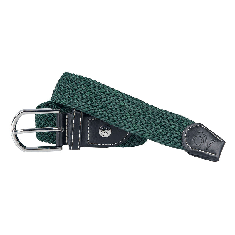 Braided Stretch Belt - Hunter Green