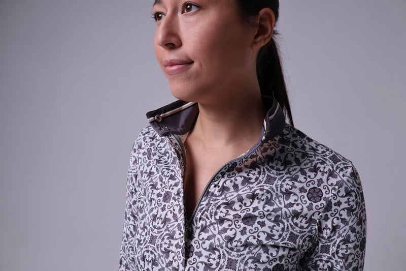 Ginger Jar Print Sunshirt - Coal Grey - Ladies