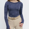Kennedy Seamless Longsleeve Shirt - Navy Camo - Ladies
