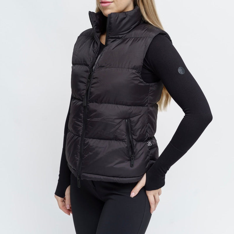 The TKEQ Puffy Vest - Classic Black