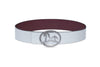 Bobbie Belt - Silver/Merlot