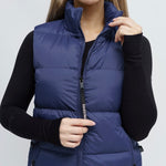 The TKEQ Puffy Vest - Oxford Blue