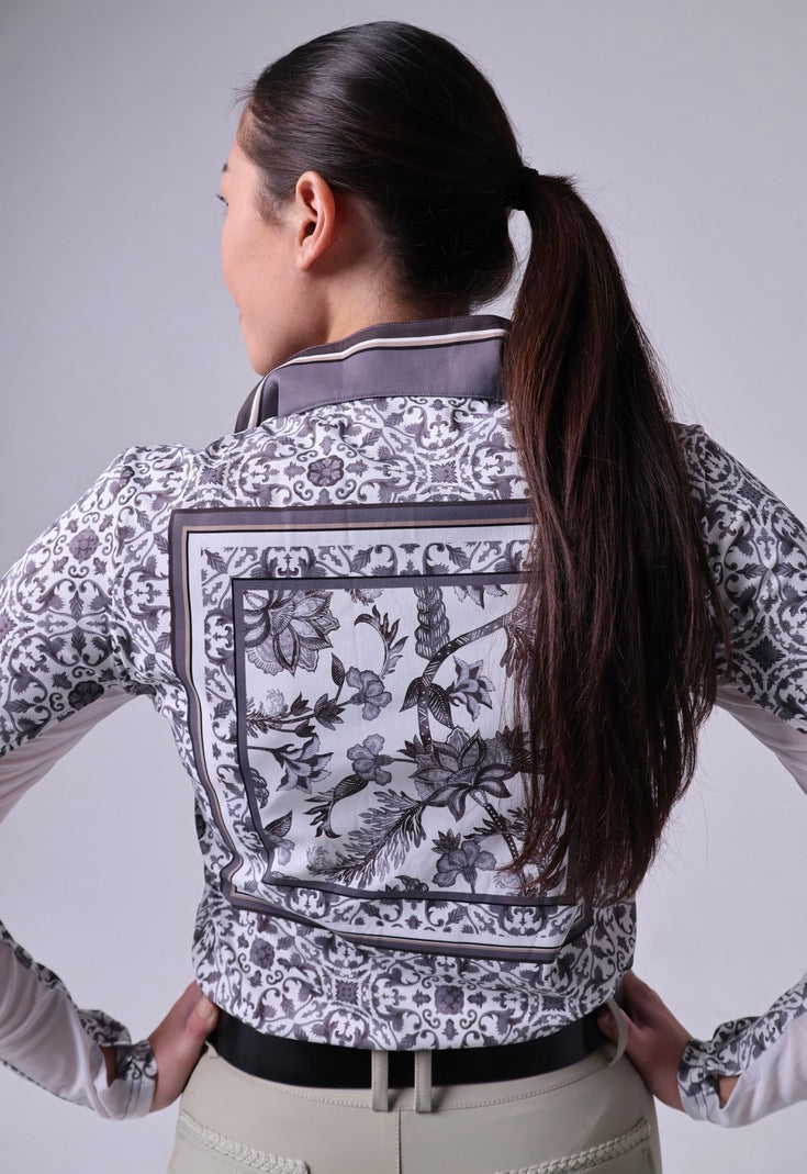 Ginger Jar Print Sunshirt - Coal Grey - Ladies