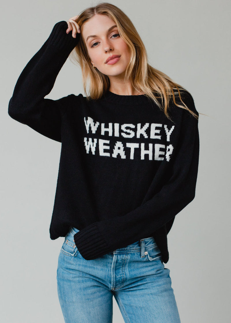 Whiskey Weather Sweater - Black