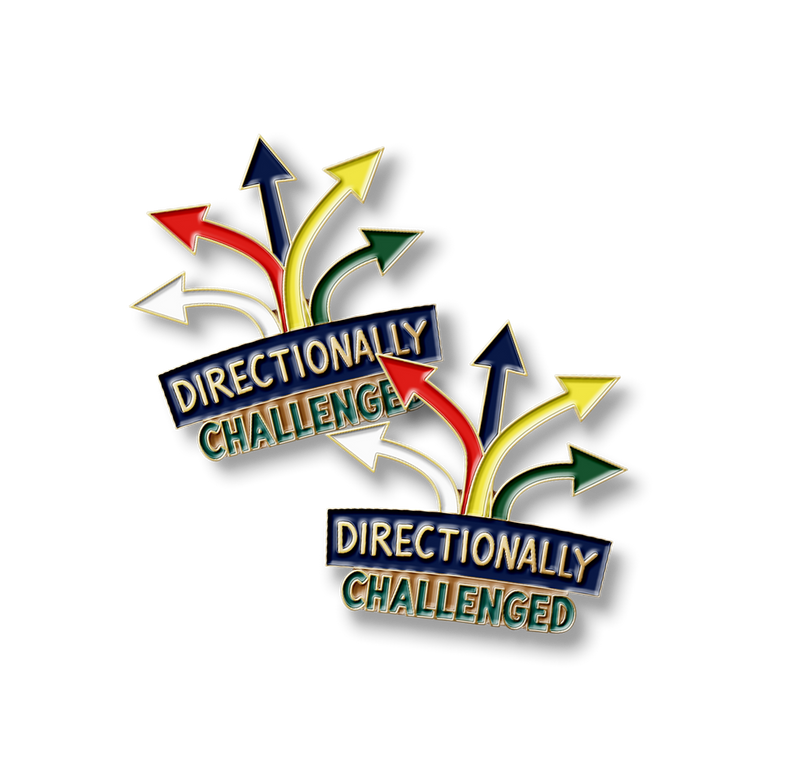 Directionally Challenged Number Pins