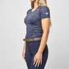 Kennedy Seamless Shortsleeve Shirt - Navy Camo - Ladies