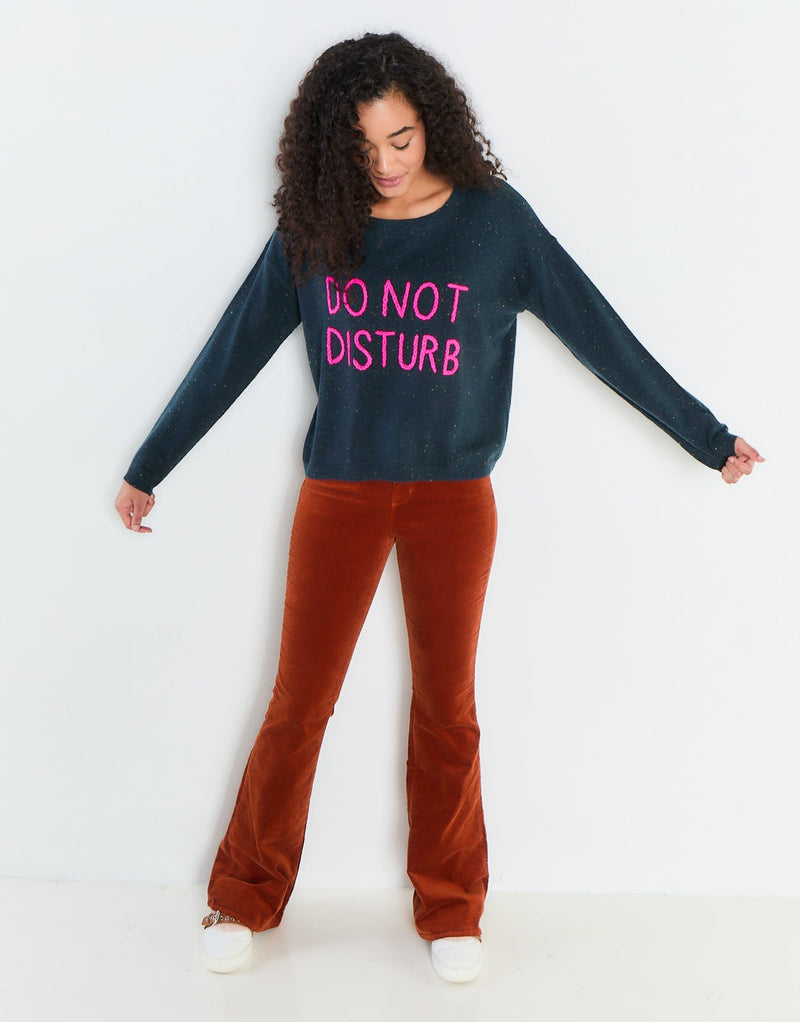 Do Not Disturb Embroidery Sweater - Ladies - Lisa Todd