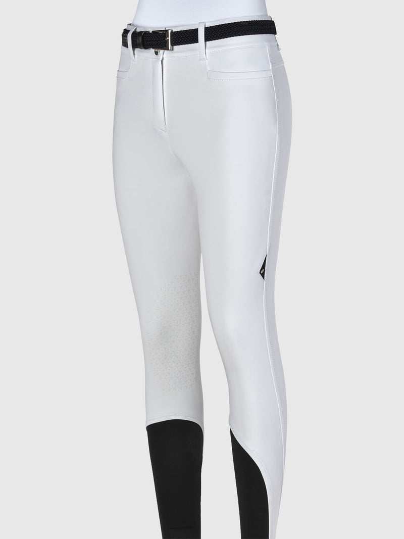 Ernaek-W High Waist Knee Grip Breech - White