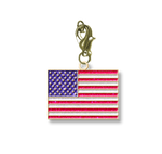 American Flag Sparkles Charm