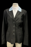 Exclusive Custom Show Coat - Black/Light Blue/White