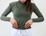 Alexa Turtleneck Schooling Shirt - Olive Airmax - Ladies