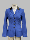 Exclusive Custom Show Coat - Royal Blue/Grey Microsuede - Ladies