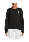 Skull Graphic Drop Shoulder Sweatshirt