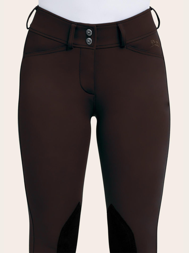 Gracie Knee Patch Breech - Chocolate Plum