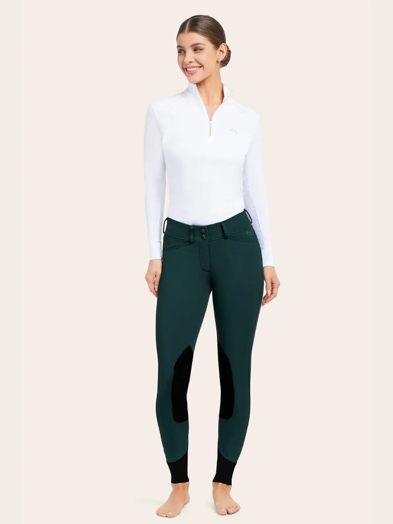 Gracie Knee Patch Breech - Forest - Ladies