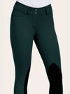 Gracie Knee Patch Breech - Forest - Ladies