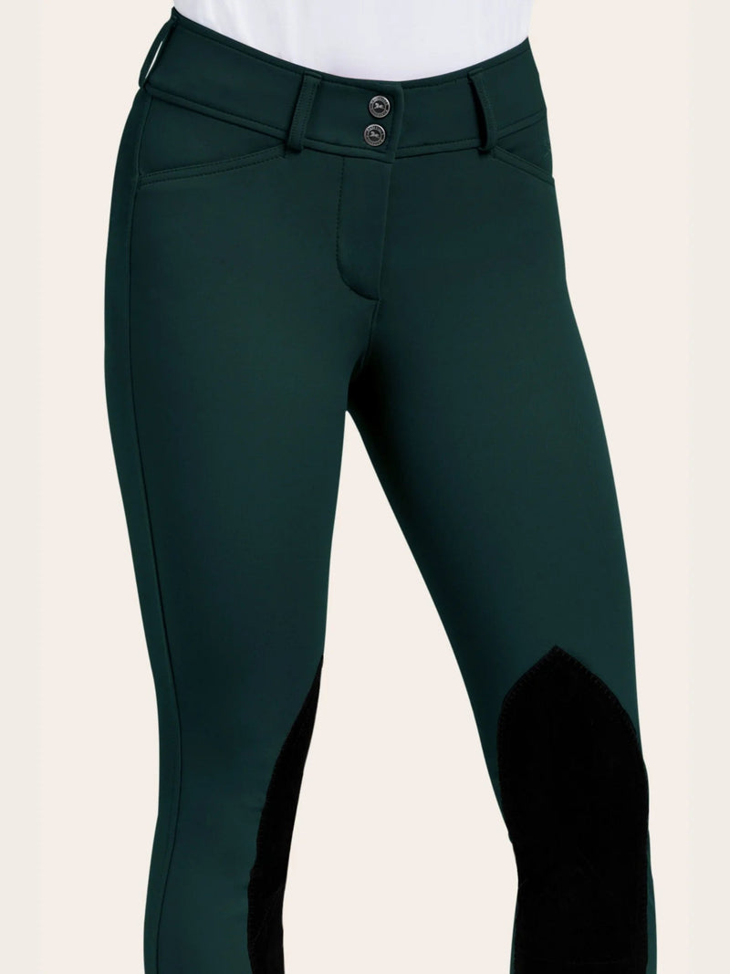 Gracie Knee Patch Breech - Forest - Ladies