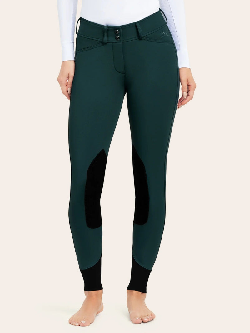 Gracie Knee Patch Breech - Forest - Ladies