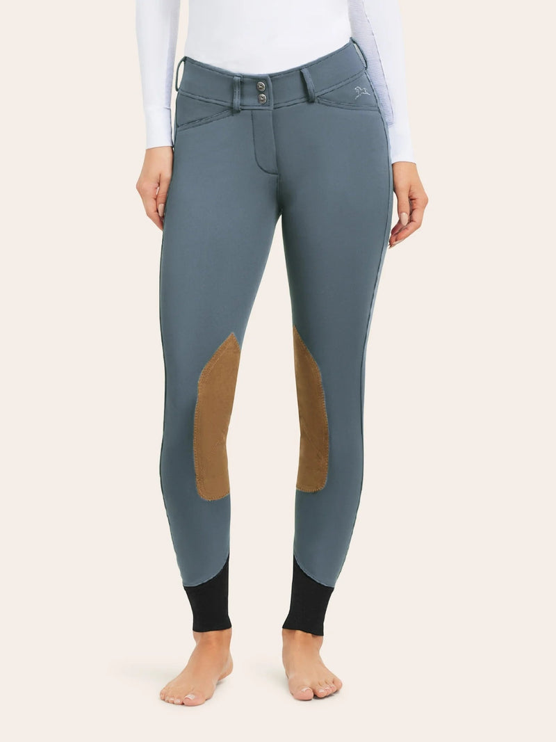 Gracie Knee Patch Breech - Blue Slate - Ladies
