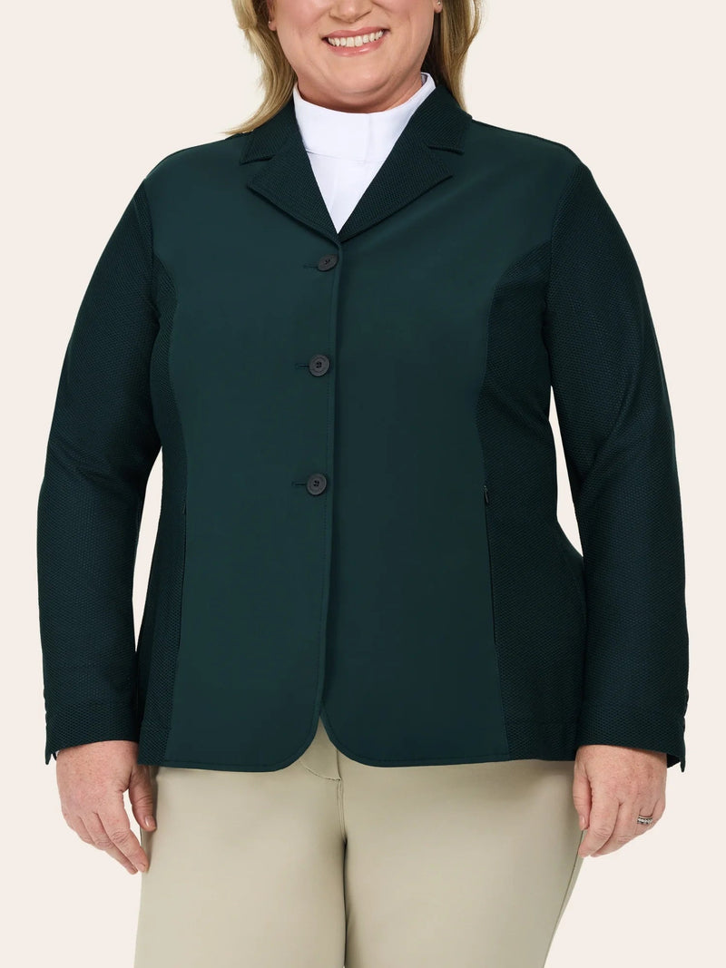 Harmony Plus Mesh Show Coat - Green Gables -Ladies