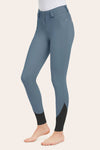 Hayden Silicone Knee Patch Breech - Blue Stone - Ladies