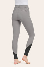 Hayden Silicone Knee Patch Breech - Cloud Grey - Ladies