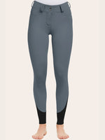 Hayden Silicone Knee Patch Breech - Blue Slate - Ladies